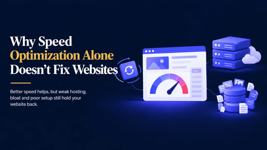 WordPress speed optimization limits caused by weak hosting and database bloat